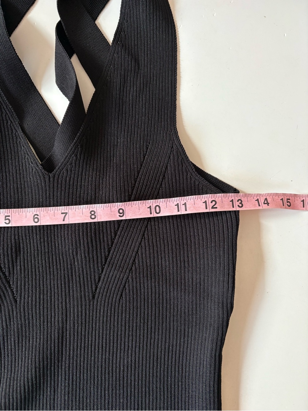 Ramy Brook || Mackenzie Strappy Back Ribbed Knit Tank Black Small - Picture 7 of 9
